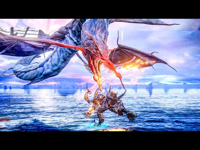 Final Fantasy 16 The Rising Tide - Final Boss Ifrit vs Leviathan & Ending (FF16 DLC) PS5