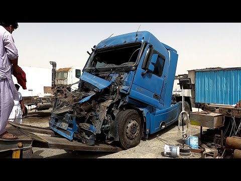 Mercedes Truck Accident Cabin ' Chassis Repairing And Restoration Complete Video  Truck World 1 ||