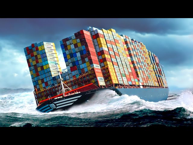 How the World Largest Container Ships Survive Monster Waves Without Breaking