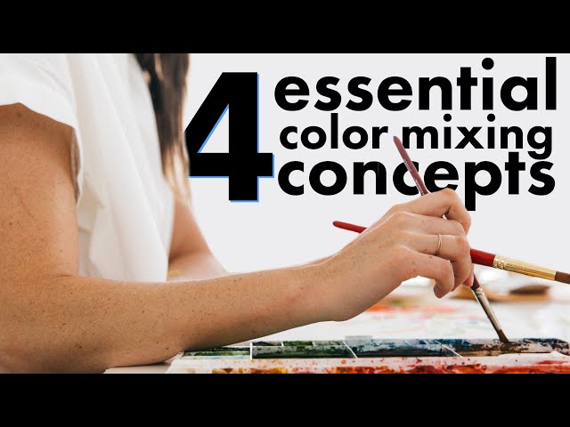 The essentials to PERFECT COLOR MIXING technique for watercolor...