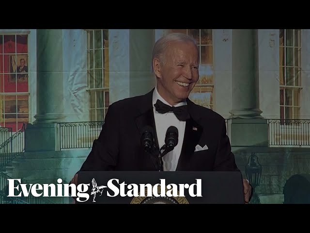 Joe Biden takes dig at Trump during press dinner