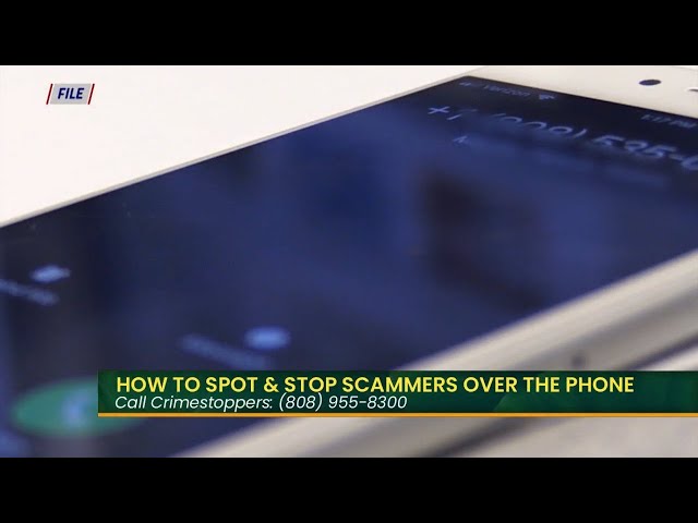 Crimestoppers: How to spot & stop a phone scam
