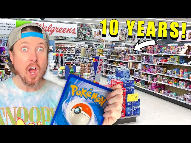 I Found 10 YEAR OLD Pokemon Cards in Walgreens! (opening it)