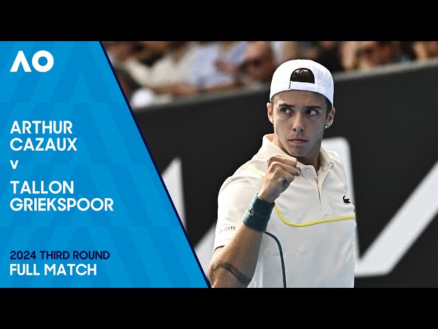 Arthur Cazaux v Tallon Griekspoor Full Match | Australian Open 2024 Third Round