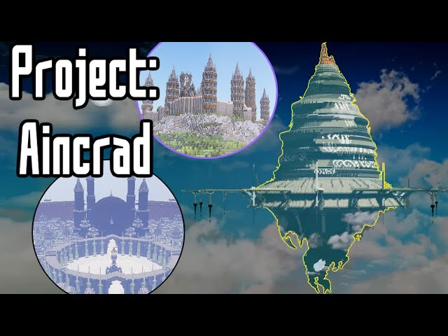 BUILDING ALL 100 Floors of AINCRAD in Minecraft (Sword Art Online Map Minecraft Download)