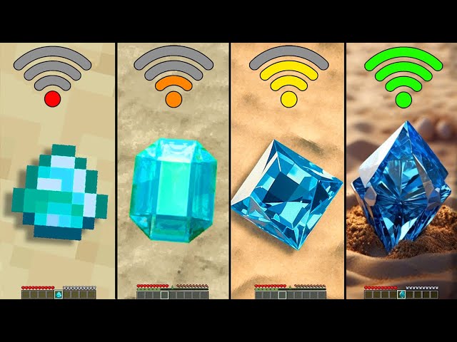 Minecraft: physics different DIAMONDS WI-Fi be like