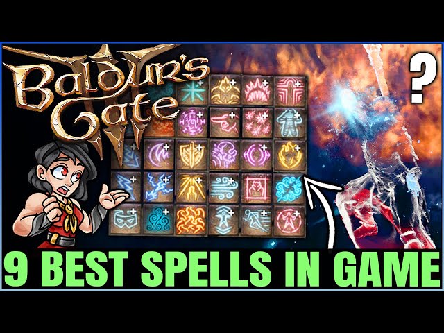 Baldur's Gate 3 - 9 Secretly MOST POWERFUL Spells You NEED to Use - Best Spell Guide & Class Combos!