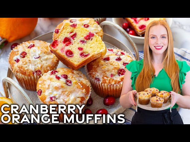 The Best Orange Cranberry Muffins Recipe! | Costco-Style Muffins!
