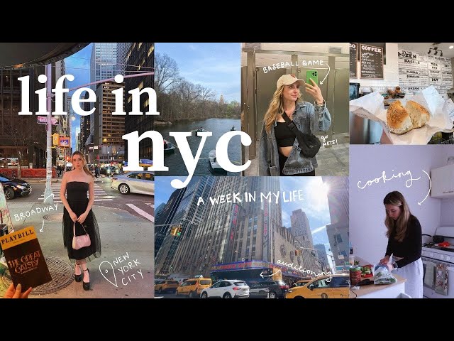 a productive week in my life in new york city | auditions, central park, spring festivities & more