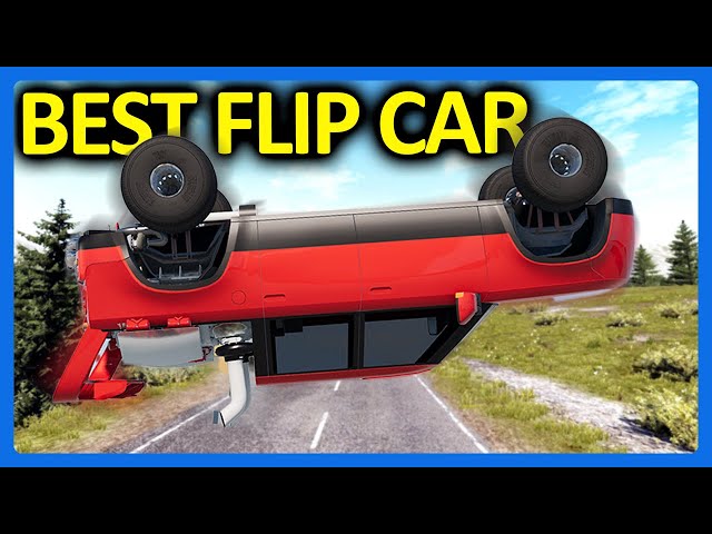 I Built The World's BEST Flip Car in BeamNG Drive!!