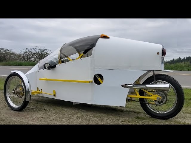 My economical gas powered personal commuter trike