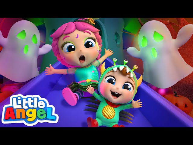 Spooky Slide Song (Halloween) | Little Angel Kids Songs & Nursery Rhymes