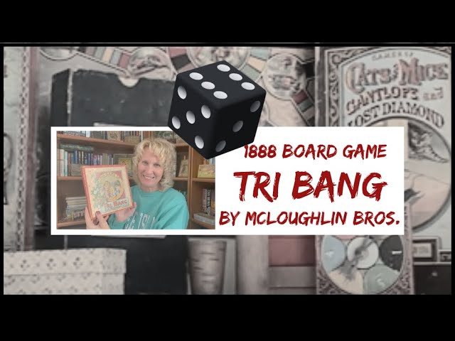 1888 Board Game of Tri Bang by Mcloughlin Bros #antique