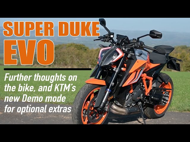 KTM's 1290 Super Duke R Evo: some extra details and thoughts on the new optional extras Demo mode.