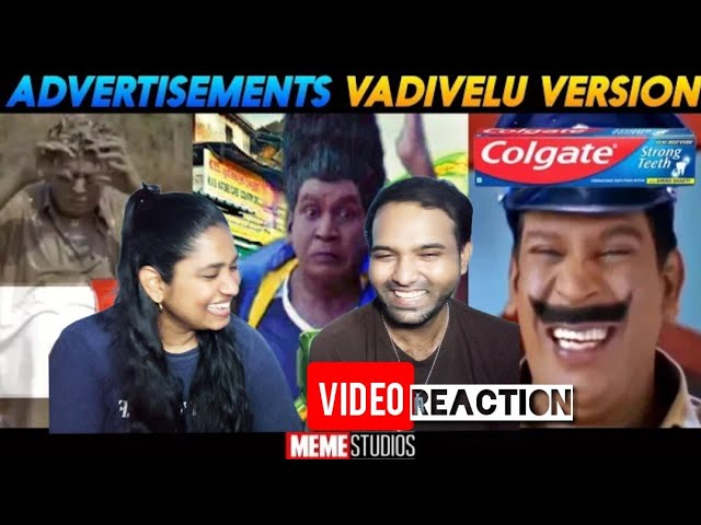 Tamil Advertisement Vadivel Version Part 1🏃🤣😂Video Reaction | Meme Studio's  | Tamil Couple Reaction