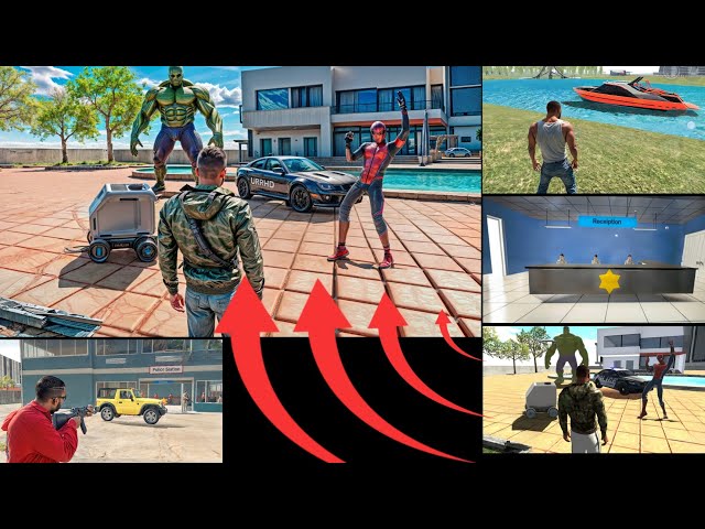 POLICE DRONE + HULK IRONMAN UPDATE IN INDIAN BIKES DRIVING 3D MULTIPLAYER || Indian bike driving 3D