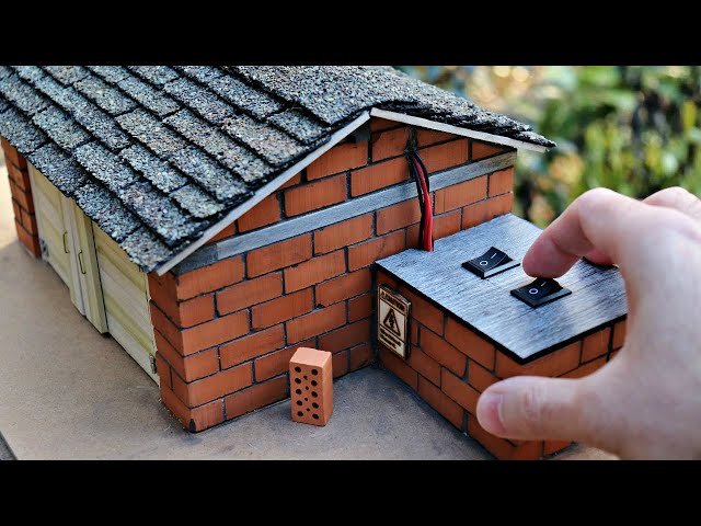 Build a Mini Garage with Mini Bricks - Bricklaying Model