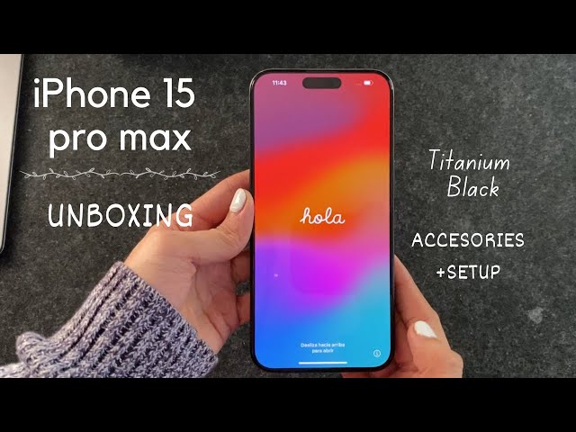 iPhone 15 Pro Max Black Titanium unboxing, accessories, set up, camera test, comparison