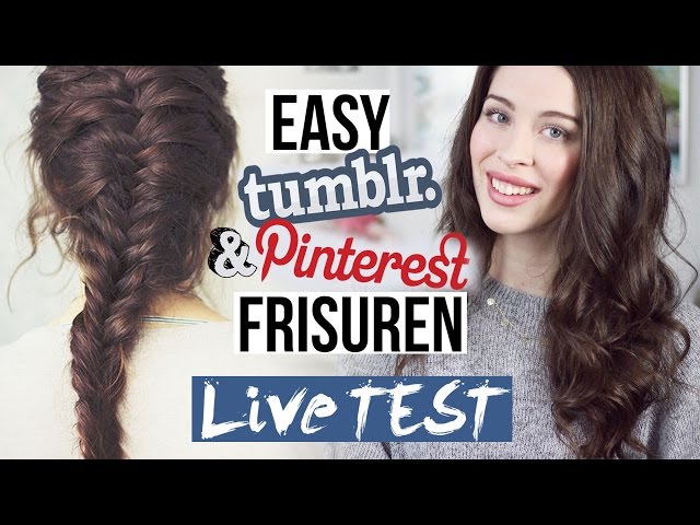 6 Pinterest FRISUREN HACKS im TEST | "1-Minute" TUMBLR HAIR HACKS für FAULE LEUTE LIVE getestet