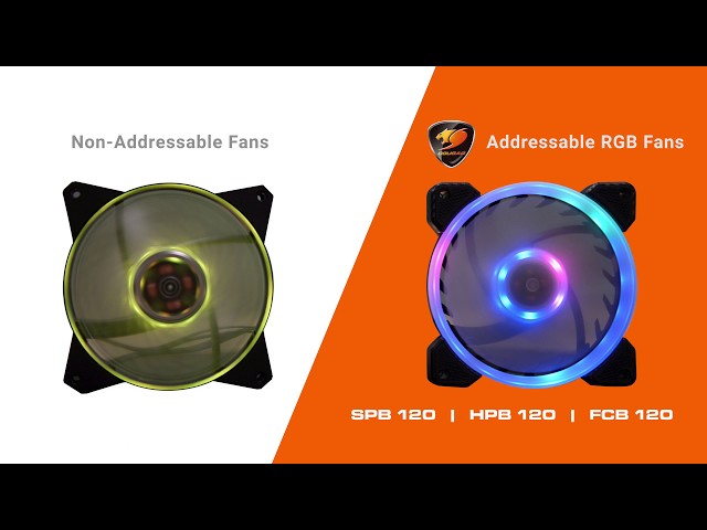 COUGAR Addressable Fans - SPB | HPB | FCB 120 RGB LED Fans