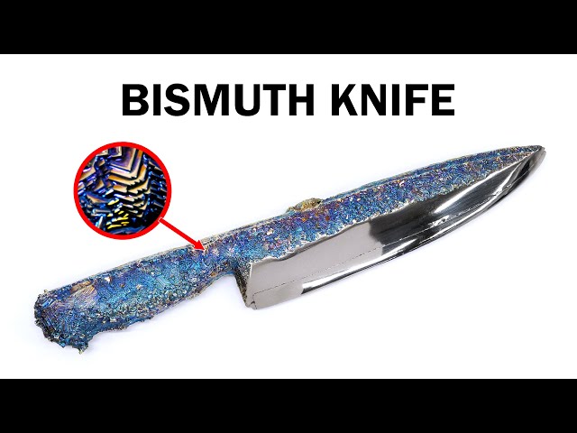 Making a bismuth knife to undo an injustice