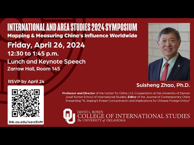 International and Area Studies 2024 Symposium | Mapping & Measuring China's Influence Worldwide