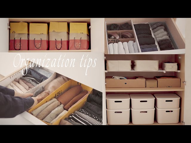 Tips for storing and organizing closets / Tips for using recyclables / Zero waste