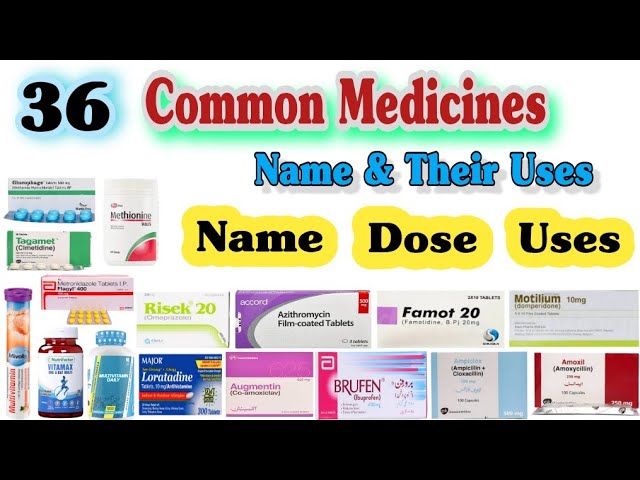 Common Medicines For General Medical Practice / Medicine Name and Uses