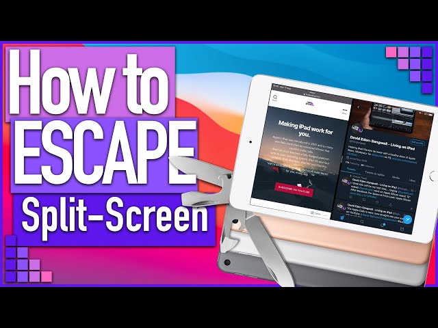 How to QUIT SPLIT SCREEN on iPad Multitasking Split view