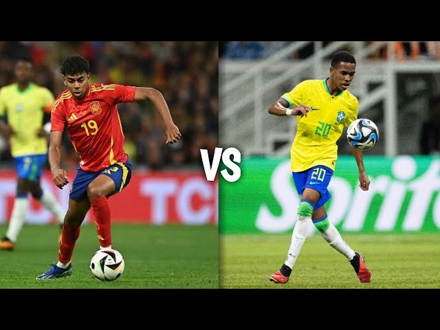 The Spanish young star Lamine Yamal VS Brazilian young star Estevão Willian who is better