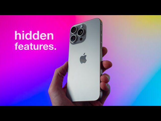 iPhone 15 Pro Hidden Features!