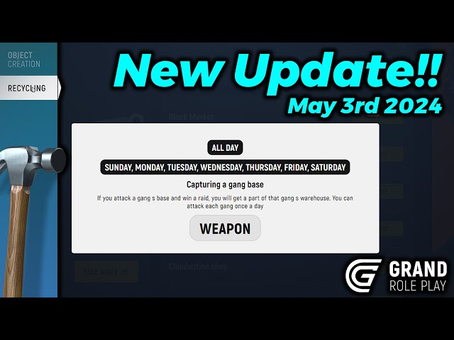 Gang Raids, Data Breech Event and More!!! | New Update in Grand RP!!