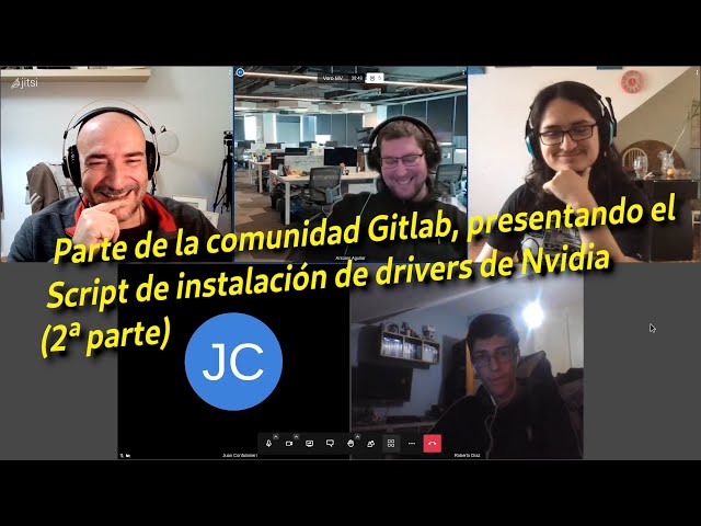 Comunidad Gitlab. Script instalación de drivers Nvidia. @robertodiaz, @Juan_Confaa, @federgo, @anbe