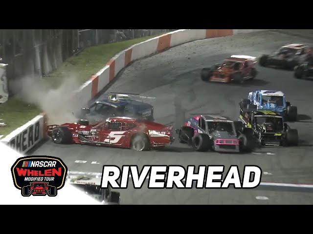 Beating And Banging For The Win | NASCAR Whelen Modified Tour At Riverhead Raceway Highlights
