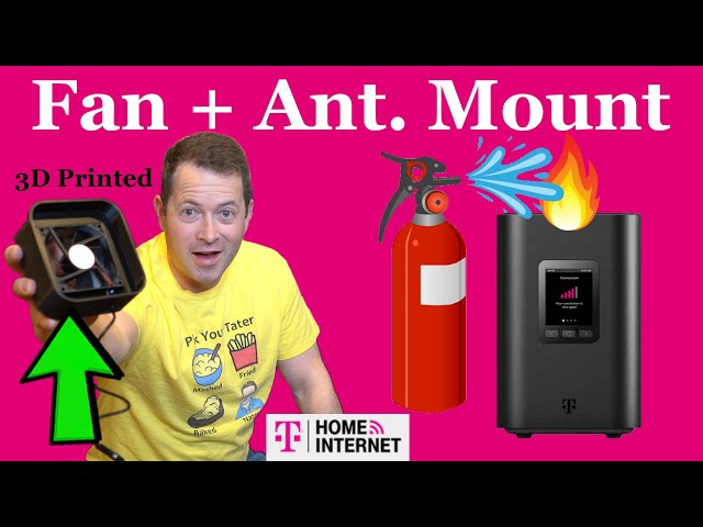 ✅ Cooling Fan and External Antenna Pigtail Mount for T-Mobile Home Internet Arcadyan KVD21 Gateway