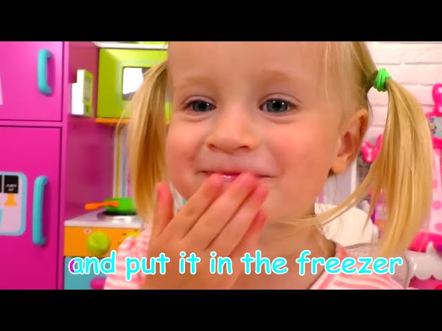 Fruit Ice Cream Popsicle Song for Kids by Katya and Dima