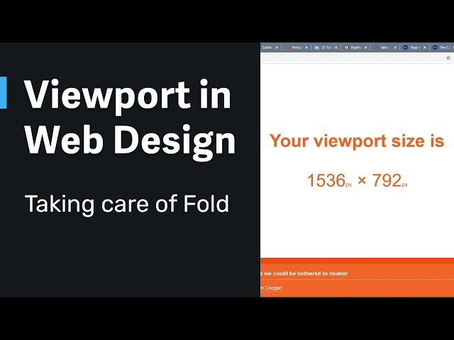 Viewport height in Web Design → Taking care of Fold in Web Design