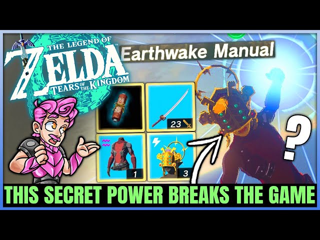 How to Get this Secret OP HIDDEN POWER - Earthwake & Yiga Clan Armor Guide - Tears of the Kingdom!