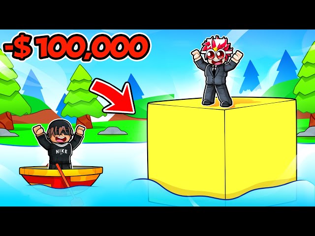 Spending $100,000 to Build BIGGEST CUBE in ROBLOX..