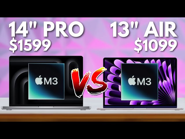 M3 MacBook Air 13" vs MacBook Pro 14" - DON'T BE FOOLED!