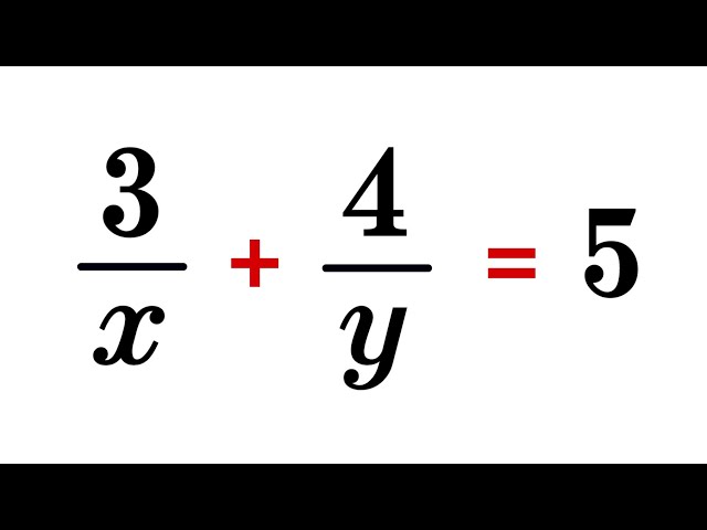 Math Olympiad Question | Equation Solving | You should learn this trick