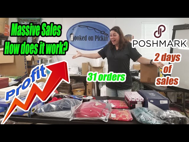 Massive sales on Poshmark - How did I do it? - 31 0rders - What did I sell? - Online reselling