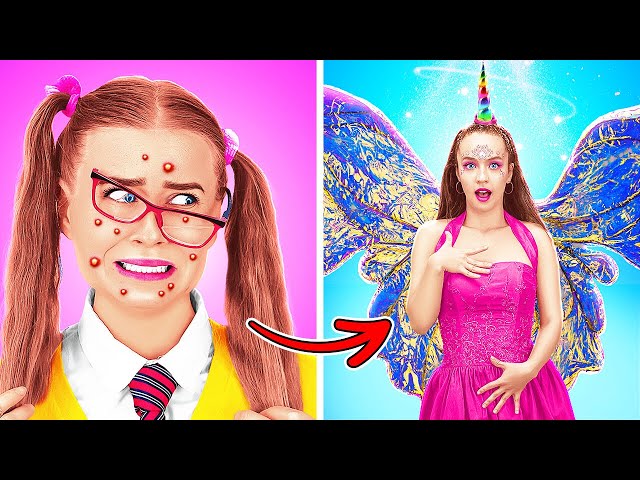 HOW TO BECOME A POPULAR UNICORN || Amazing Beauty Gadgets! Makeover Hacks by 123 GO! SCHOOL