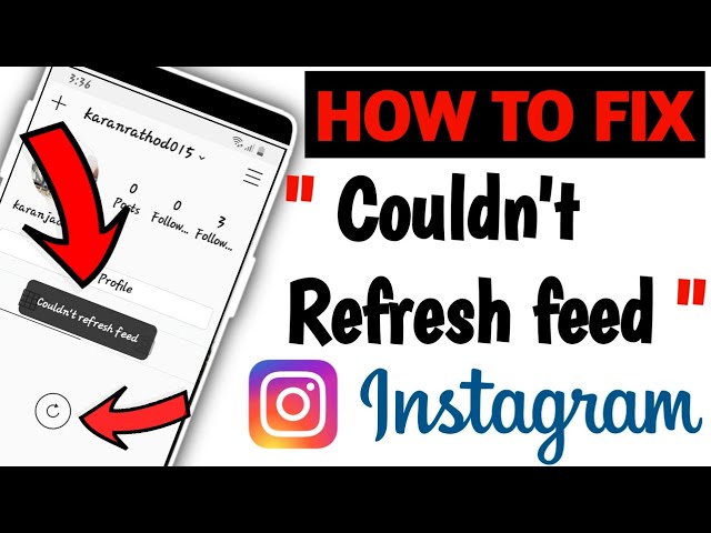 How to Fix instagram Couldn't refresh feed Problem | Fix instagram not refreshing instagram bug 2024