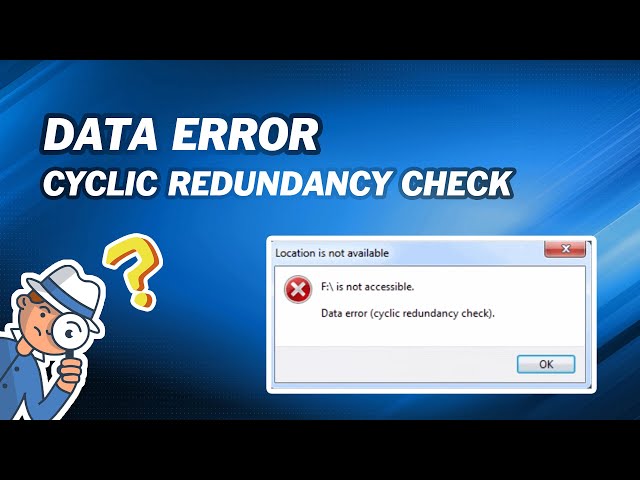 How to Solve Data Error Cyclic Redundancy Check｜Check/Format the Disk