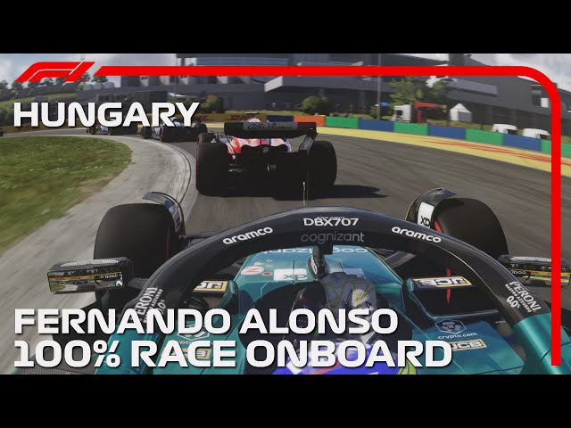 F1 2023 - Fernando Alonso's Onboard 100% Race at Hungarian GP 2023 ( F1 23 Gameplay )