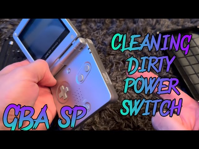 How to clean dirty power switch on GameBoy Advance SP (ULTIMATE GUIDE)