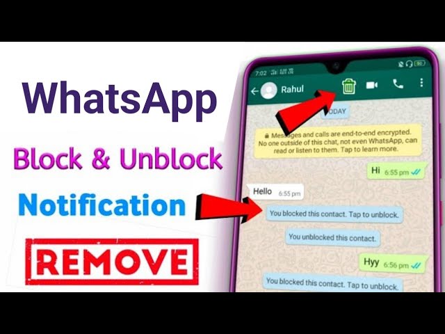 WhatsApp Block Unblock Notifications | WhatsApp Block Unblock Notification Kaise Delete Kare