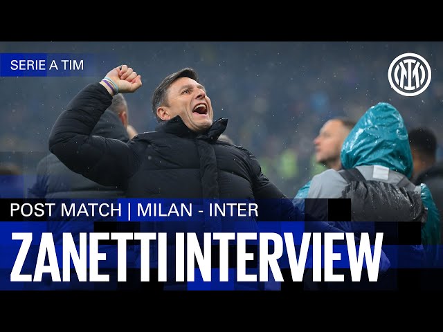 JAVIER ZANETTI INTERVIEW | MILAN 1-2 INTER 🎙️⚫🔵