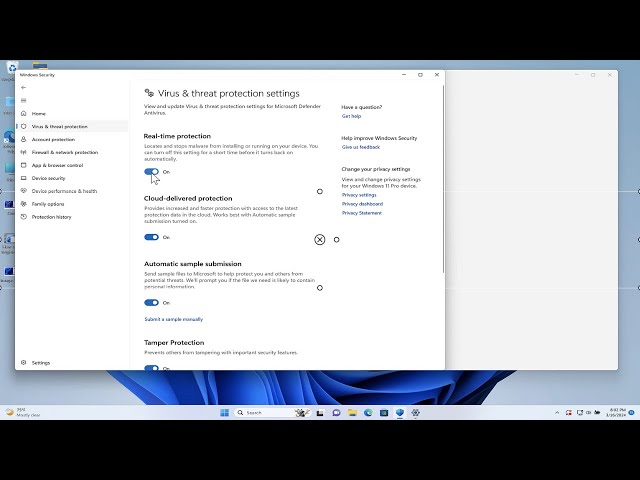 How to Disable Microsoft Defender Antivirus  Windows 11